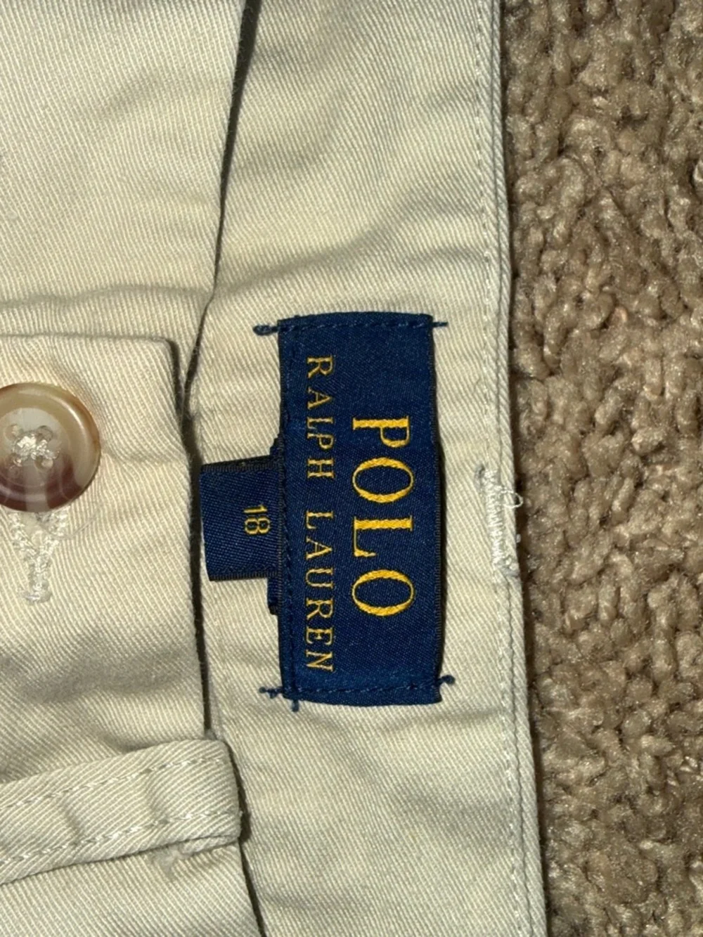 Polo Ralph Lauren cream chino pants size18